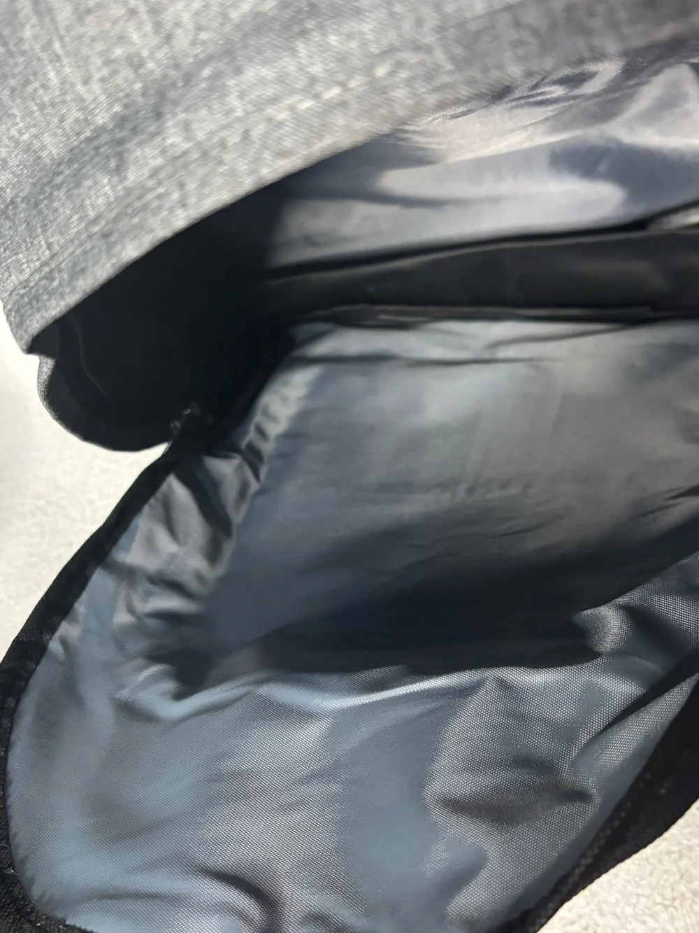 Men's Grey Everyday Backpack with Front Mesh Pocket